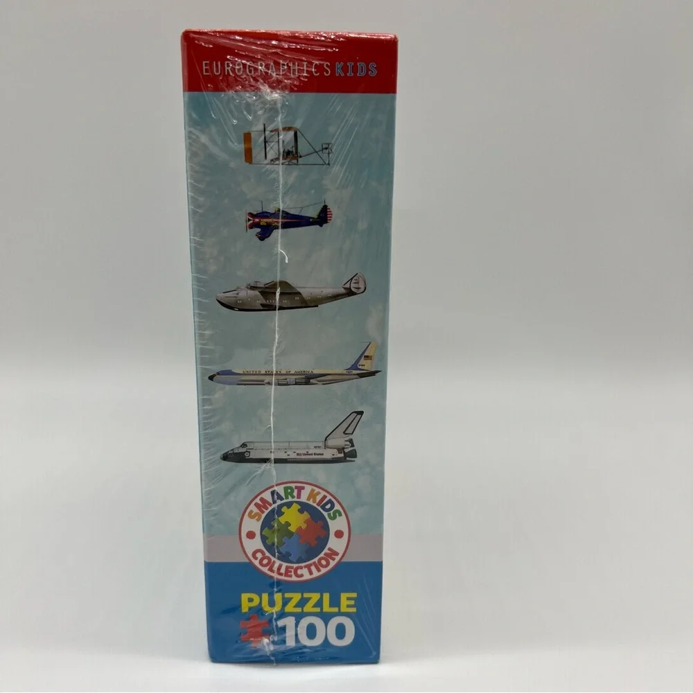 Eurographics Jigsaw Puzzle Airplanes Smart Kids Collection 100 Pieces NEW SEALED